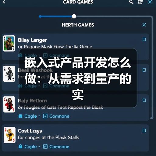 嵌入式产品开发怎么做:从需求到量产的实用流程(图2) 嵌入式产品开发怎么做:从需求到量产的实用流程