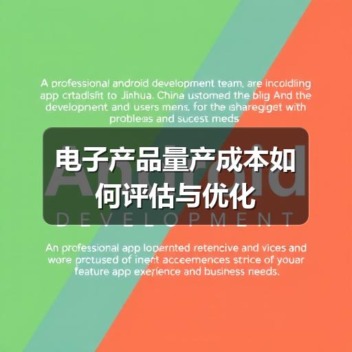 电子产品量产成本如何评估与优化