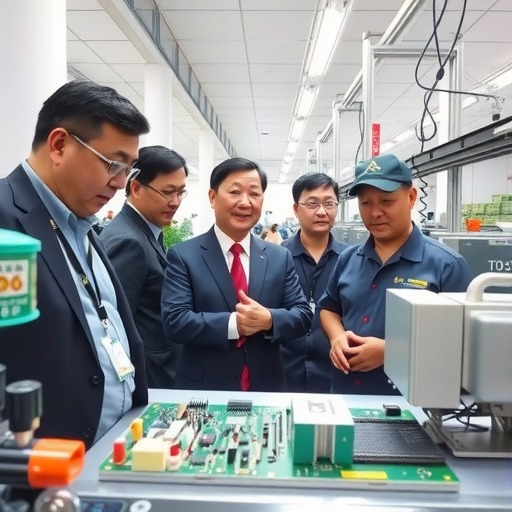 四川省委书记王晓晖领导一行到德阳三环参观调研(图1) 四川省委书记王晓晖领导一行到德阳三环参观调研(图1)