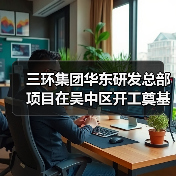 三环集团华东研发总部项目在吴中区开工奠基(图1) 三环集团华东研发总部项目在吴中区开工奠基(图1)