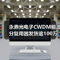 永鼎光电子CWDM粗波分复用器发货逾100万通道（图1）