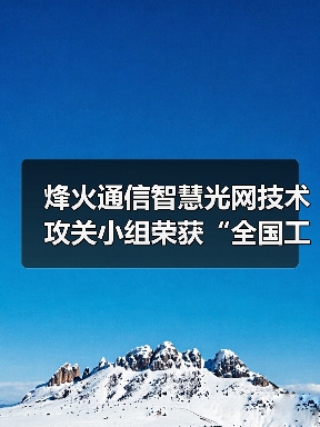 烽火通信智慧光网技术攻关小组荣获“全国工人先锋号”（图4）