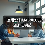 温州宏丰拟4500万元增资浙江铜箔（图3）
