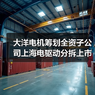 大洋电机筹划全资子公司上海电驱动分拆上市（图1）