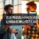 方正电机拟5000万元转让绿脉欧洲公司71.88%股权（图4）