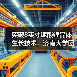 突破8英寸铌酸锂晶体生长技术,济南大学团队助力光通信产业发展(图2) 突破8英寸铌酸锂晶体生长技术,济南大学团队助力光通信产业发展(图2)
