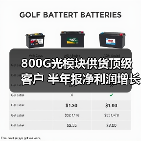 800G光模块供货顶级客户 半年报净利润增长3.28%(图4) 800G光模块供货顶级客户 半年报净利润增长3.28%(图4)