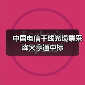 中国电信干线光缆集采烽火亨通中标（图2）