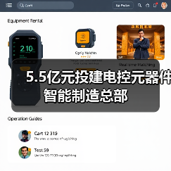 5.5亿元投建电控元器件智能制造总部(图1) 5.5亿元投建电控元器件智能制造总部(图1)