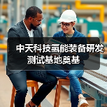 中天科技氢能装备研发测试基地奠基（图2）
