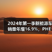 2024年第一季新能源车销量年增16.9%，PHEV突围年增近五成（图2）