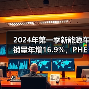 2024年第一季新能源车销量年增16.9%，PHEV突围年增近五成（图1）