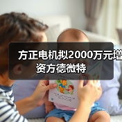 方正电机拟2000万元增资方德微特（图2）