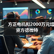 方正电机拟2000万元增资方德微特（图4）