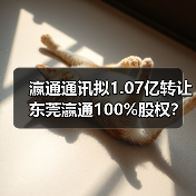 瀛通通讯拟1.07亿转让东莞瀛通100%股权？背后原因曝光（图1）