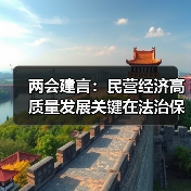 两会建言:民营经济高质量发展关键在法治保障(图1) 两会建言:民营经济高质量发展关键在法治保障(图1)