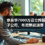 京泉华7000万设立控股子公司，布局新能源赛道？（图1）