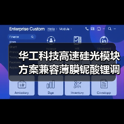 华工科技高速硅光模块方案兼容薄膜铌酸锂调制器，赋能未来通信（图1）