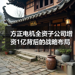 方正电机全资子公司增资1亿背后的战略布局是什么?(图1) 方正电机全资子公司增资1亿背后的战略布局是什么?(图1)