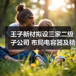 王子新材拟设三家二级子公司 布局电容器及精密制造优化产业链（图3）