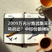 2009万光分路器集采即将启动?中标份额揭秘!(图2) 2009万光分路器集采即将启动?中标份额揭秘!(图2)