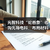 光智科技“蛇吞象”收购先导电科，布局材料与光学全产业链（图4）