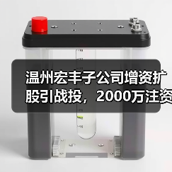 温州宏丰子公司增资扩股引战投，2000万注资背后有何深意？（图1）