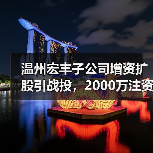 温州宏丰子公司增资扩股引战投，2000万注资背后有何深意？（图4）