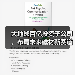 大地熊百亿投资子公司，布局未来磁材新赛道（图2）