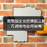 离型膜企业挂牌新三板：万润光电如何突围？（图3）