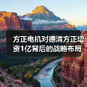 方正电机对德清方正增资1亿背后的战略布局(图3) 方正电机对德清方正增资1亿背后的战略布局(图3)
