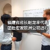 福建省省长赵龙率代表团赴宏发欧洲公司进行参观交流（图1）