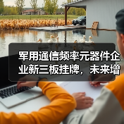 军用通信频率元器件企业新三板挂牌，未来增长可期（图1）