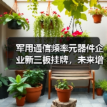 军用通信频率元器件企业新三板挂牌，未来增长可期（图2）