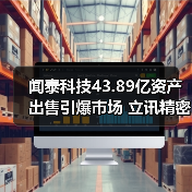 闻泰科技43.89亿资产出售引爆市场 立讯精密布局消费电子细节曝光(图3) 闻泰科技43.89亿资产出售引爆市场 立讯精密布局消费电子细节曝光(图3)
