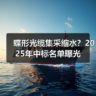 蝶形光缆集采缩水?2025年中标名单曝光(图1) 蝶形光缆集采缩水?2025年中标名单曝光(图1)