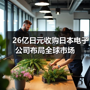 26亿日元收购日本电子公司布局全球市场（图4）