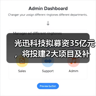 光迅科技拟募资35亿元,将投建2大项目及补流(图2) 光迅科技拟募资35亿元,将投建2大项目及补流(图2)