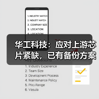 华工科技：应对上游芯片紧缺，已有备份方案（图2）
