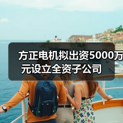 方正电机拟出资5000万元设立全资子公司(图3) 方正电机拟出资5000万元设立全资子公司(图3)