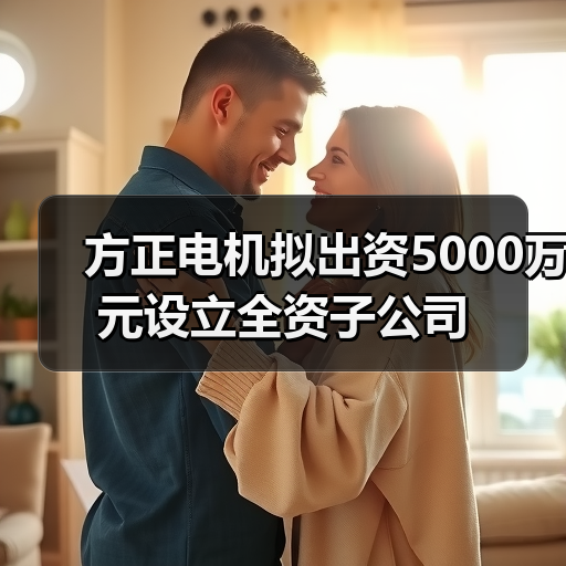 方正电机拟出资5000万元设立全资子公司(图4) 方正电机拟出资5000万元设立全资子公司(图4)