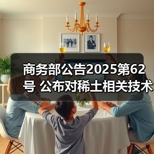 商务部公告2025第62号 公布对稀土相关技术实施出口管制的决定(图1) 商务部公告2025第62号 公布对稀土相关技术实施出口管制的决定(图1)