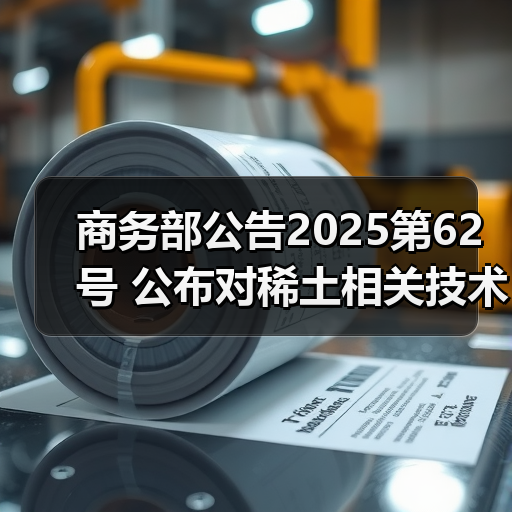商务部公告2025第62号 公布对稀土相关技术实施出口管制的决定(图3) 商务部公告2025第62号 公布对稀土相关技术实施出口管制的决定(图3)