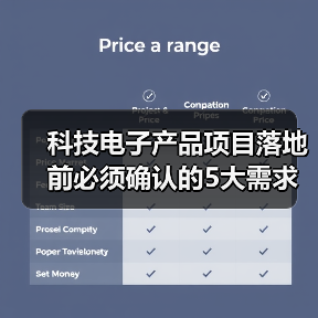 科技电子产品项目落地前必须确认的5大需求与风险(图1) 科技电子产品项目落地前必须确认的5大需求与风险(图1)